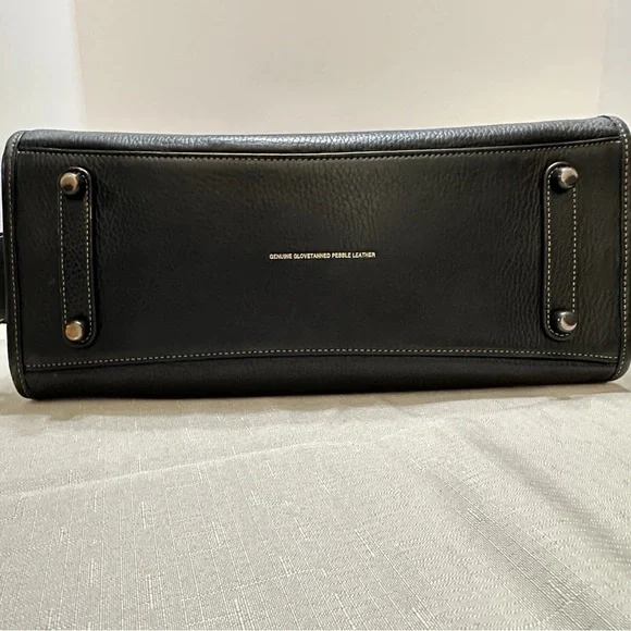 Coach Rogue 36 dark blue whipstitch double handles - Picture 12 of 16